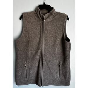 Karen Scott Sport Vest Medium Gray Cottage
